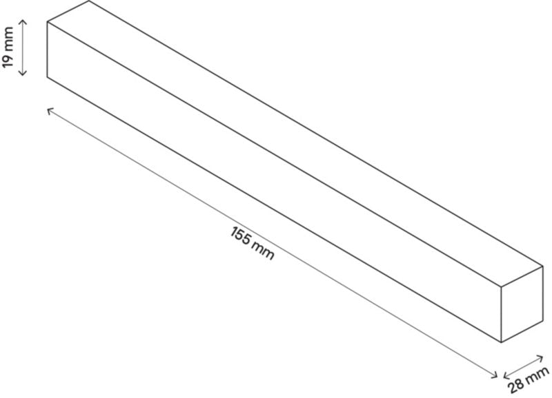 GoodHome Atomia trægreb 15,5 cm eg 2 stk.