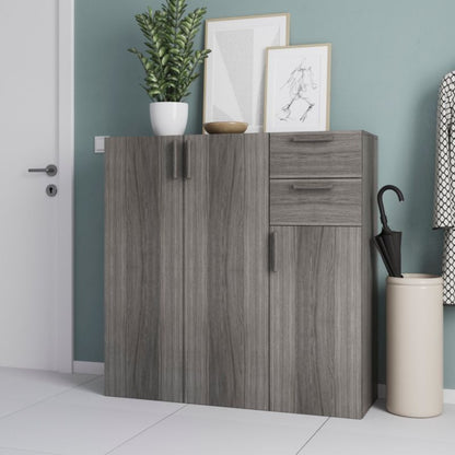 GoodHome Atomia træhåndtag 15,5 cm grå eg 2 stk.