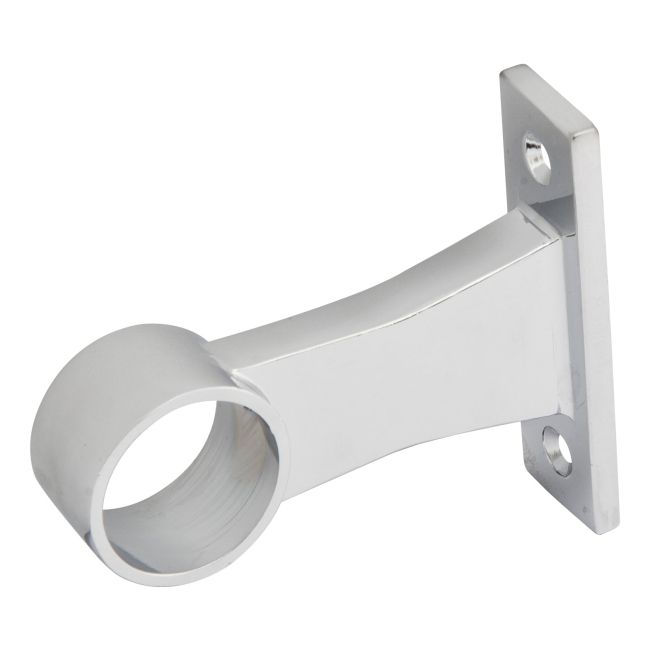 Afstandshåndtag til garderobe, endestykke, Ø 25 mm, krom