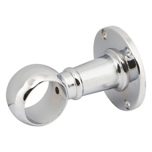 Afstandshåndtag til garderobe, 25 mm i diameter, 5 cm langt, krom
