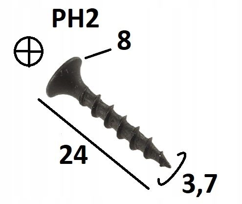 Dørgreb Loft 160 mm Sort Stål 2 Stk.