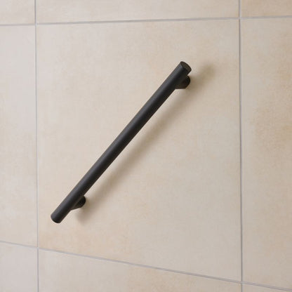 Støttegreb 55,6 cm Sort Pulverlakeret Rustfrit Stål