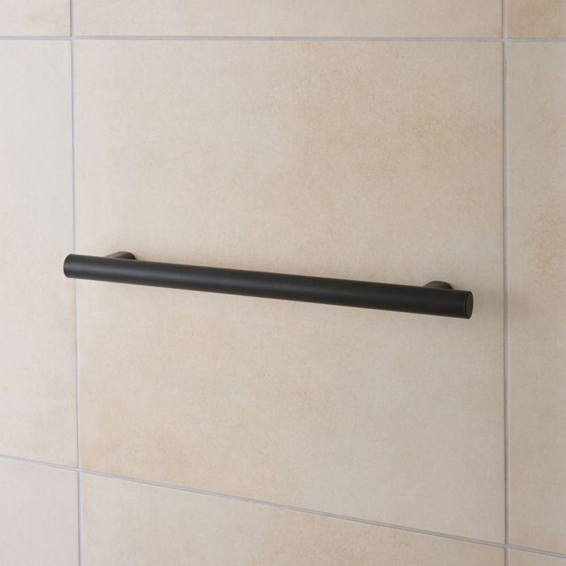 Støttegreb 55,6 cm Sort Pulverlakeret Rustfrit Stål
