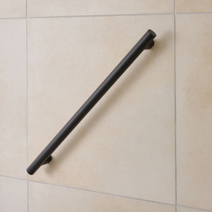 Støttegreb 70,6 cm Sort Pulverlakeret Rustfrit Stål