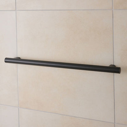 Støttegreb 70,6 cm Sort Pulverlakeret Rustfrit Stål