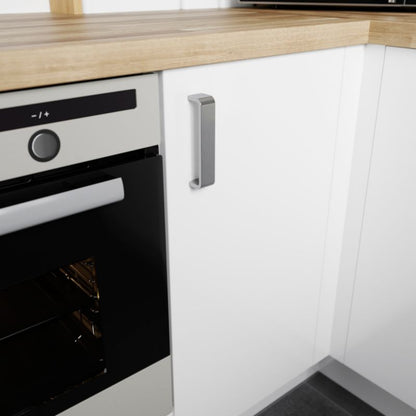 GoodHome Gara greb 136 mm i børstet nikkel, 2 stk.