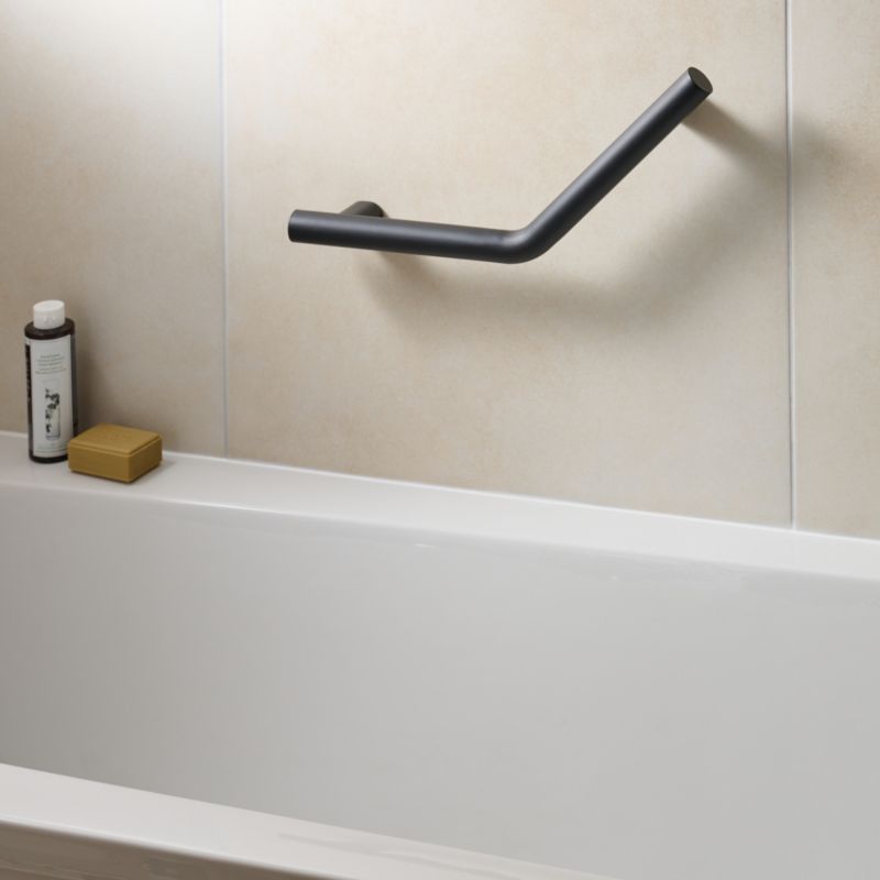 Vinklet Støttegreb Adapt Home 44x44 cm Sort | 5063022736093