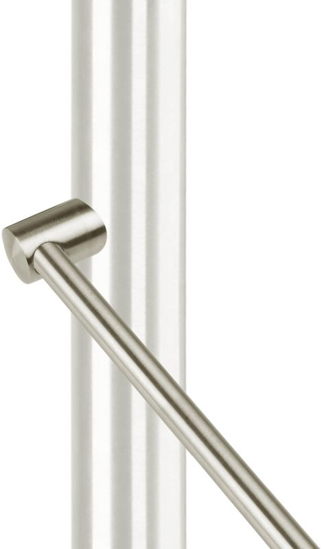 Shop Line Q12/Q42,4 højre endestykke i rustfrit stål