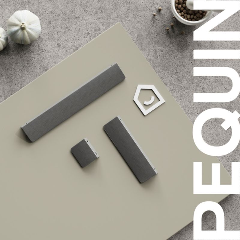 GoodHome kantgreb i stål 50 mm, 2 stk.