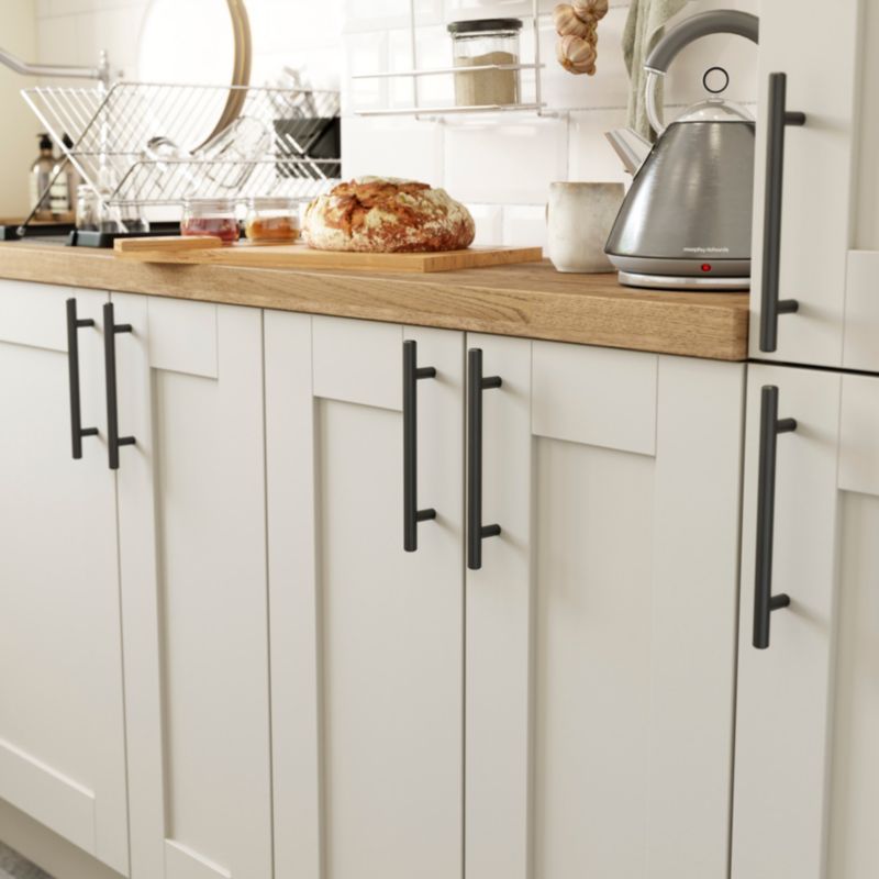 GoodHome Annato møbelgreb reling 188 mm mat‑sort