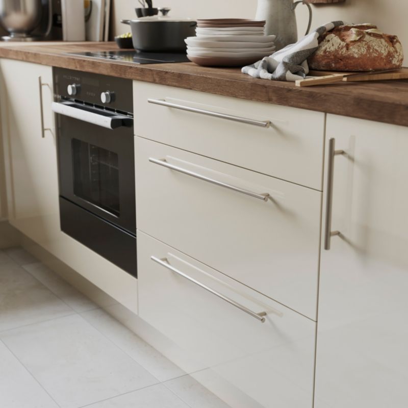 GoodHome Annato T møbelgreb 510 mm i børstet nikkel, 2 stk.