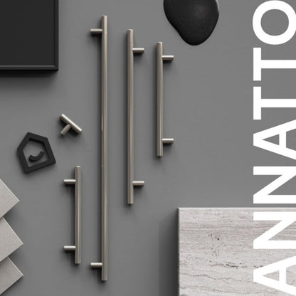 GoodHome Annatto møbelgreb 188 mm i børstet nikkel, 2 stk.