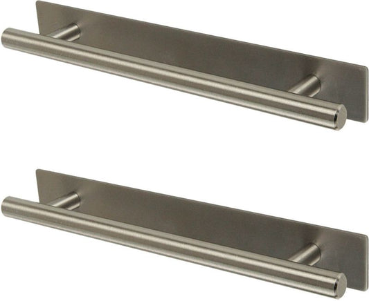 GoodHome Annatto T møbelgreb 220 mm i børstet nickel, 2 stk.