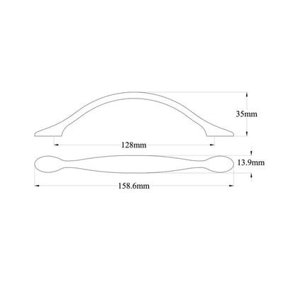 GoodHome Chervil møbelgreb 158 mm mat-sort