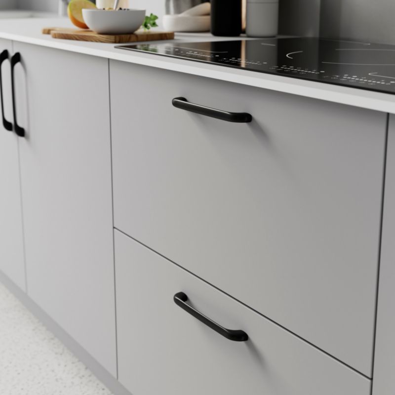 GoodHome Chervil møbelgreb 225 mm mat‑sort