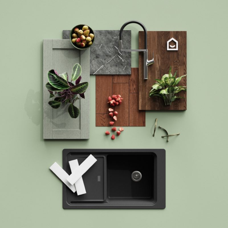 GoodHome Chervil buet møbelgreb 158 mm kobber