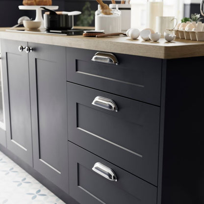 GoodHome Chervil musling møbelgreb 160 mm krom