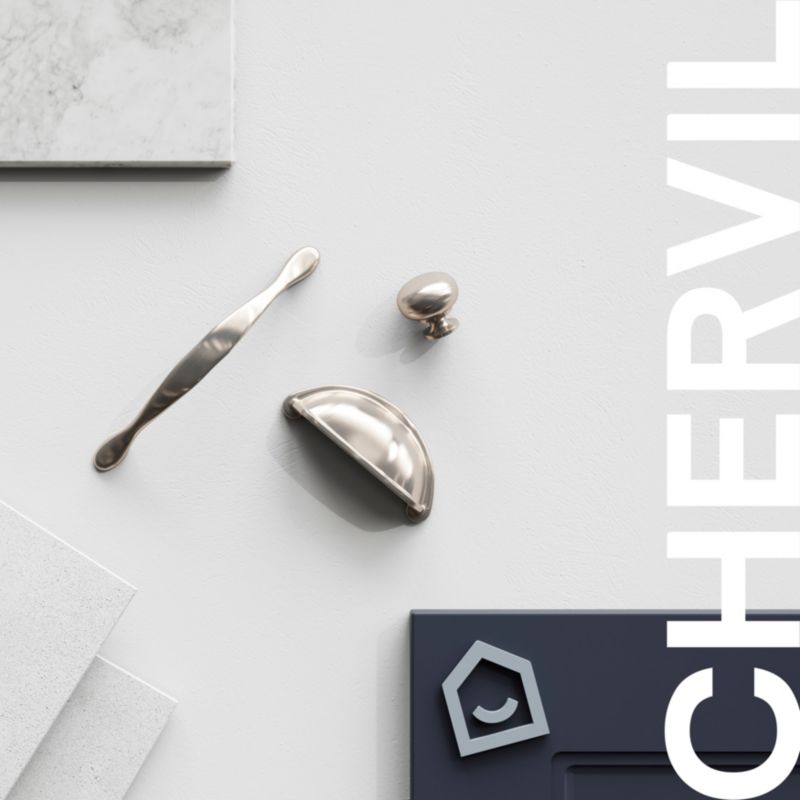 GoodHome Chervil musling møbelgreb 94 mm stål