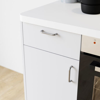 GoodHome D møbelgreb i børstet nikkel