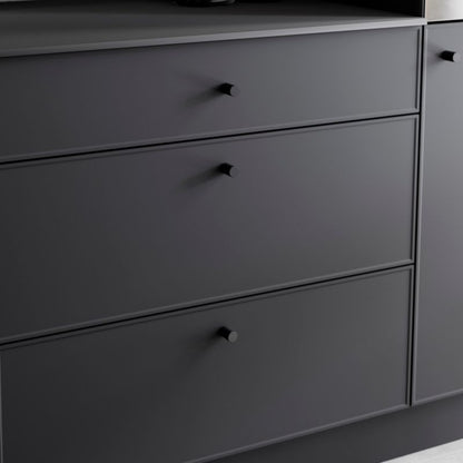 GoodHome Dukkah møbelgreb knop mat-sort