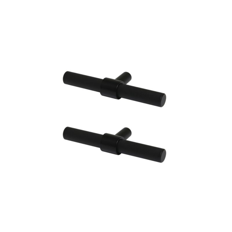 GoodHome Dukkah T møbelgreb 95 mm mat-sort