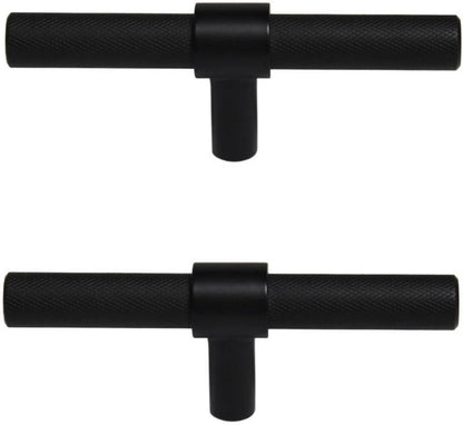 GoodHome Dukkah T møbelgreb 95 mm mat-sort