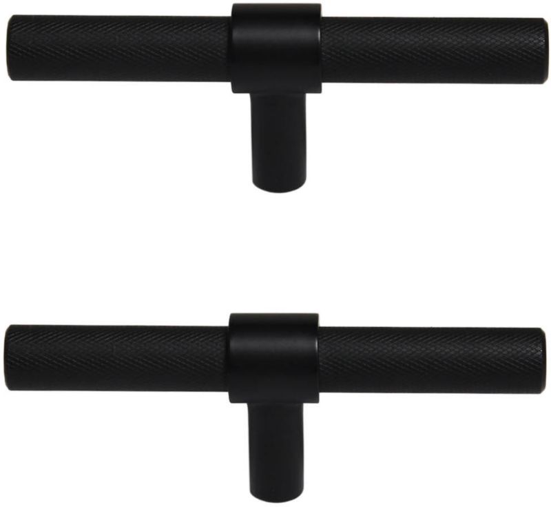 GoodHome Dukkah T møbelgreb 95 mm mat-sort