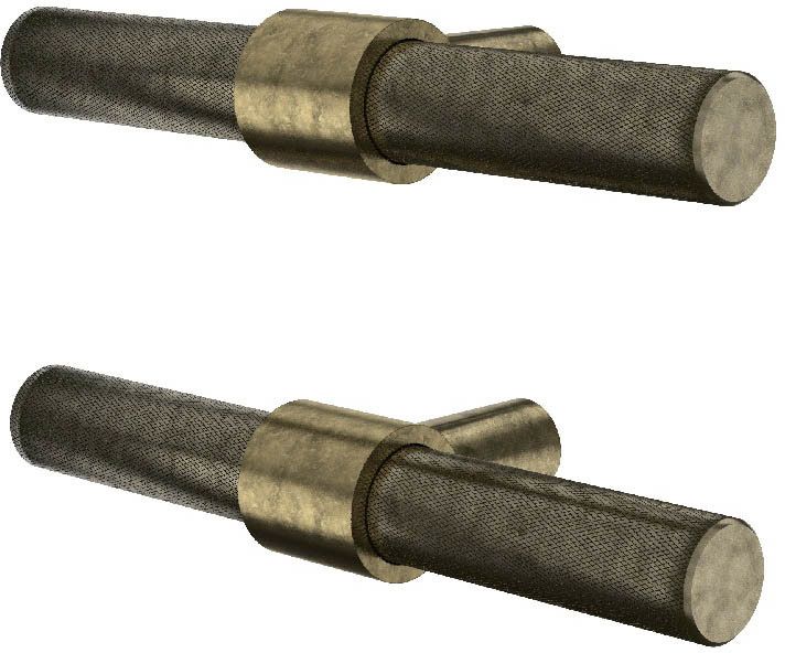 GoodHome Dukkah T møbelgreb 95 mm antik messing