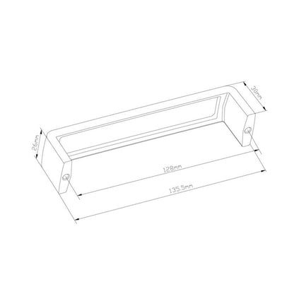 GoodHome Gara D møbelgreb i sølv