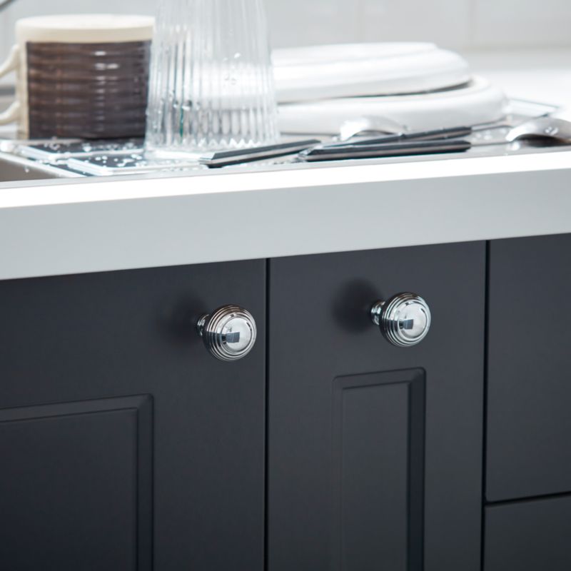 GoodHome Garni møbelgreb kugle sølv