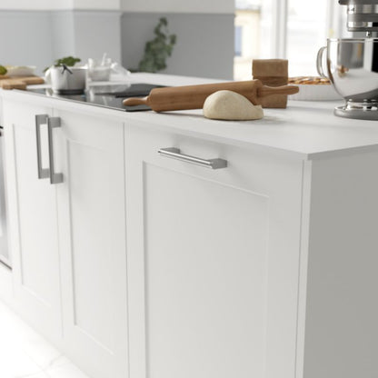 GoodHome Khara møbelgreb 188 mm i præget stål-nikkel, 2 stk.