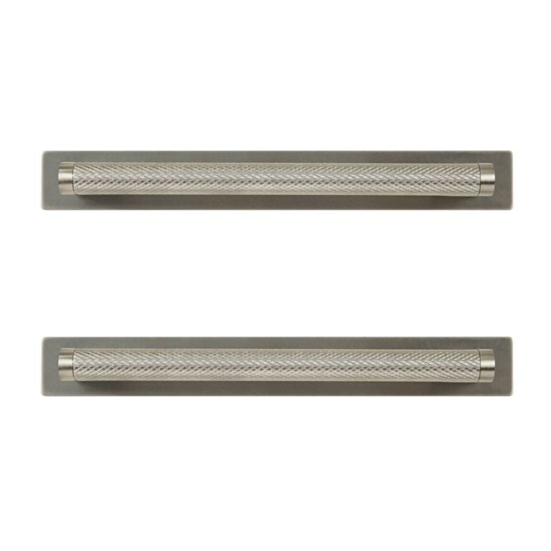 GoodHome Khara møbelgreb 188 mm præget stål-nikkel 2 stk.