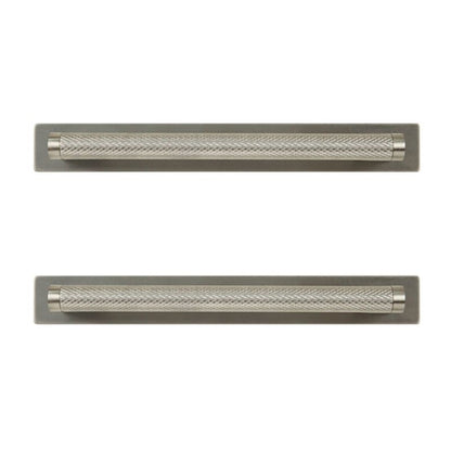 GoodHome Khara møbelgreb 188 mm præget stål-nikkel 2 stk.