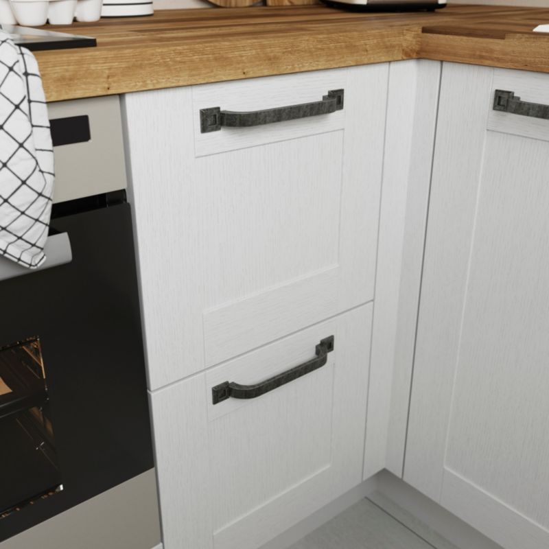 GoodHome Murri møbelgreb 220 mm antik tin 2 stk.