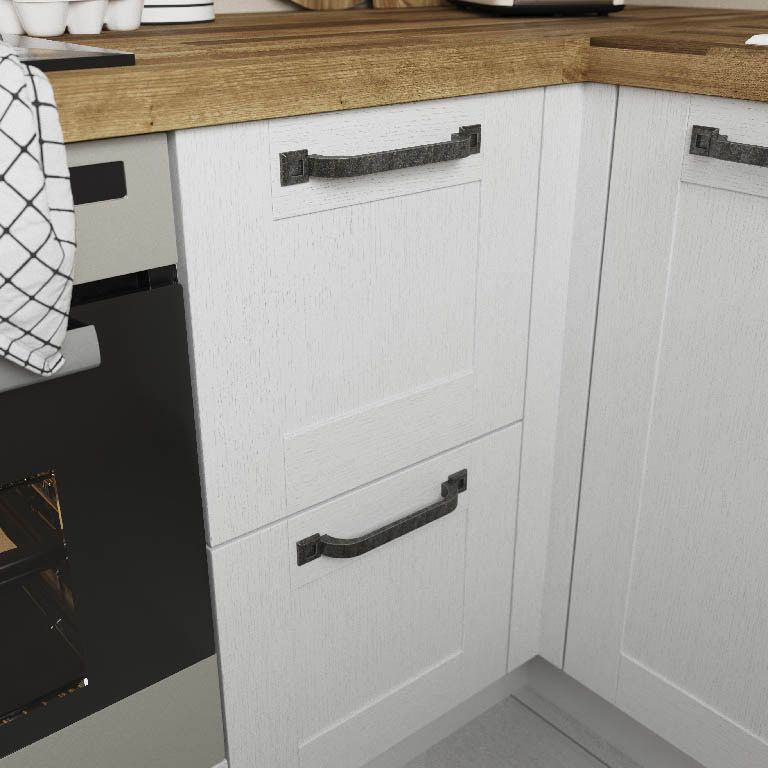 GoodHome Murri møbelgreb 220 mm antik tin 2 stk.