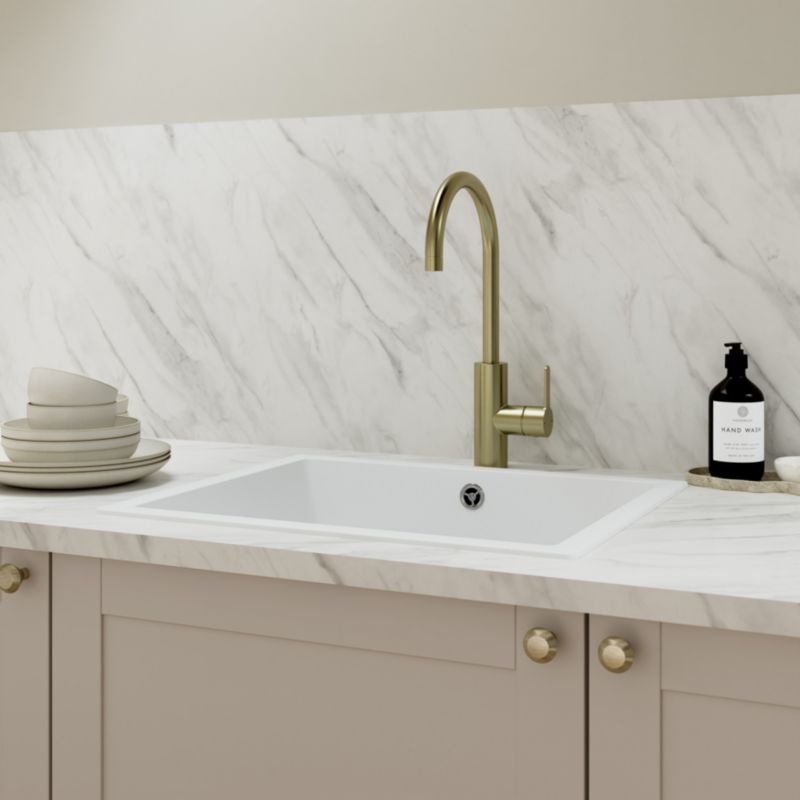 GoodHome Nutmeg møbelgreb i børstet messing, 2 stk.