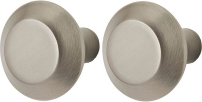 GoodHome Nutmeg møbelgreb i børstet nickel, 2 stk.
