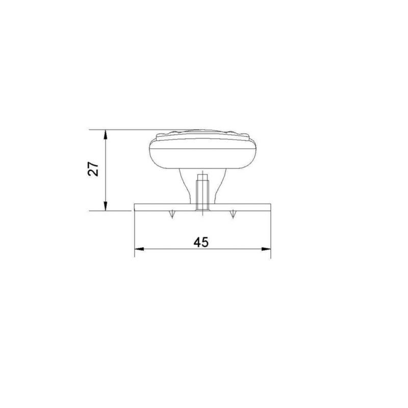 GoodHome Pindur møbelgreb knop i tinfinish