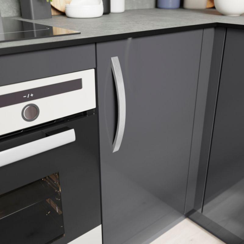 GoodHome Sabaku C møbelgreb 260 mm i børstet stål, 2 stk.