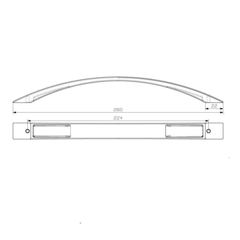 GoodHome Sabaku møbelgreb i børstet stål