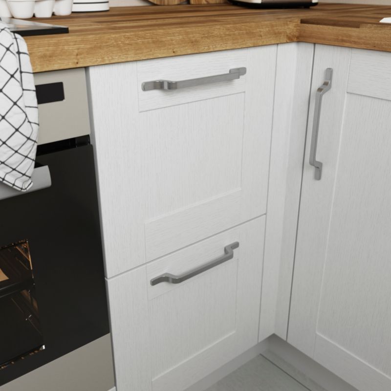 GoodHome Vincotto møbelgreb 226 mm i børstet stål, 2 stk.