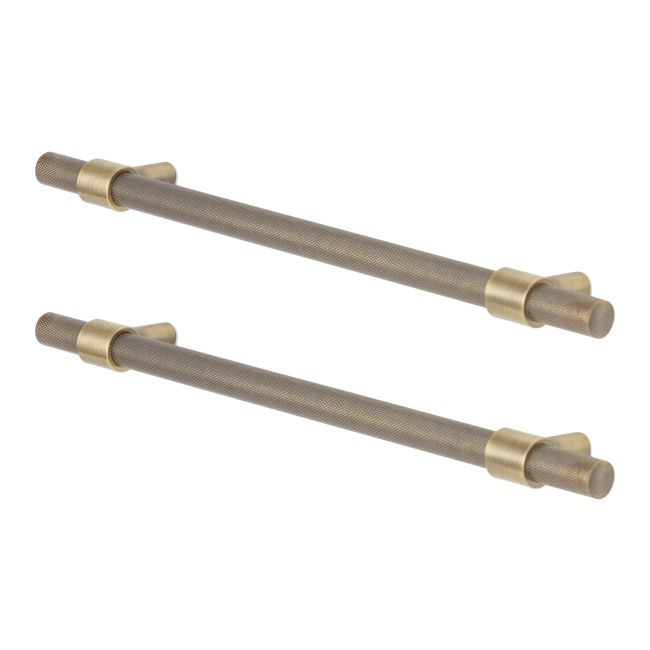 GoodHome Dukkah møbelgreb i antik guld med relingdesign