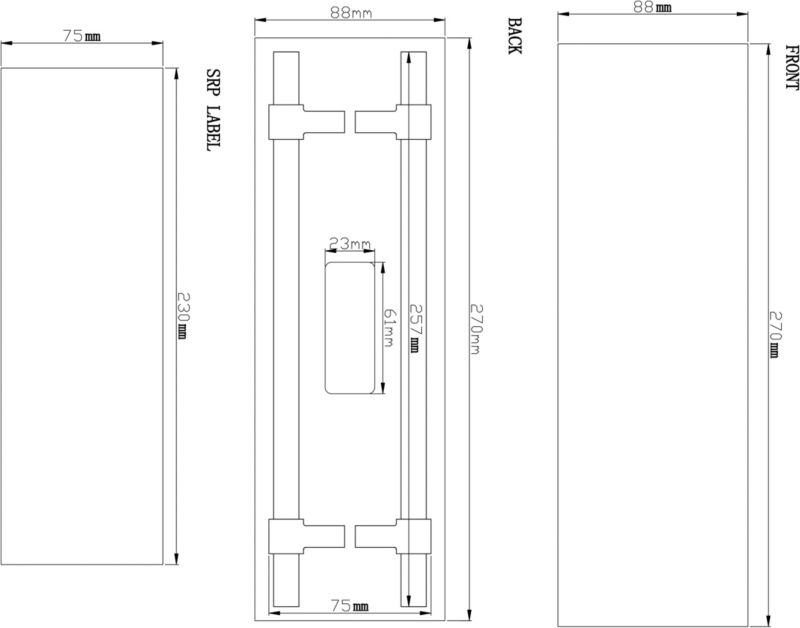 GoodHome Dukkah møbelgreb i gyldent relingdesign