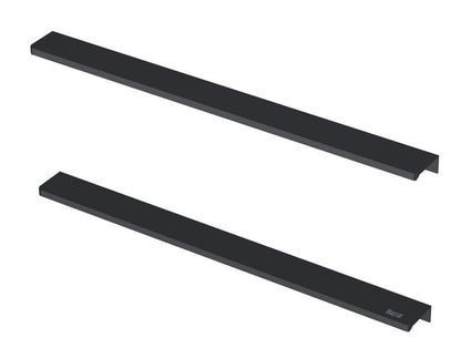 Møbelgreb 40 cm Mat Sort Aluminium Rektangulært 1 stk.