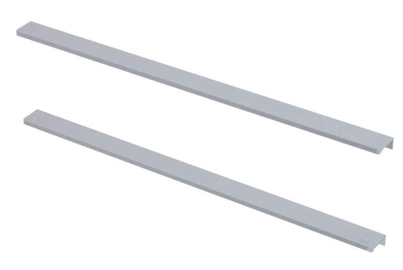 Møbelgreb 60 cm Krom Aluminium 2 stk.