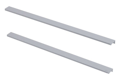 Møbelgreb 60 cm Krom Aluminium 2 stk.