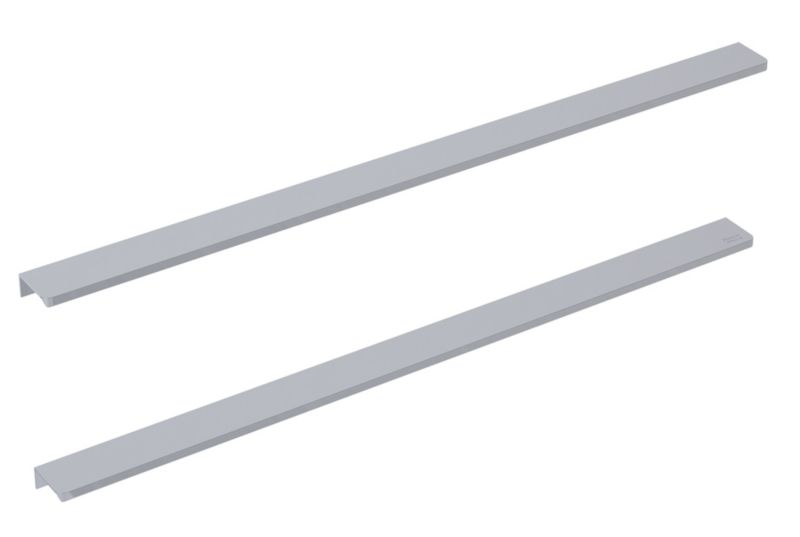 Møbelgreb 60 cm Krom Aluminium 2 stk.
