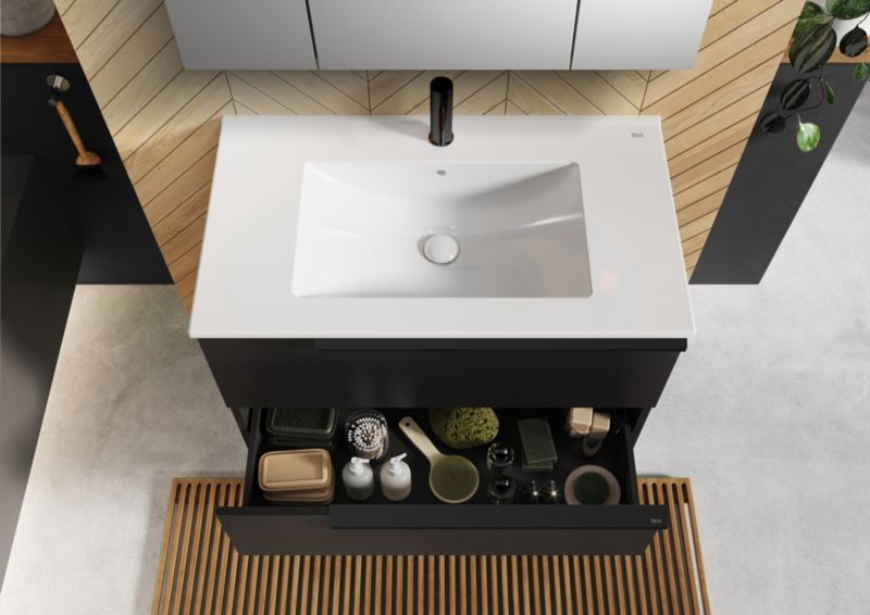 Møbelgreb Roca Style 60 cm mat-sort 2 stk.
