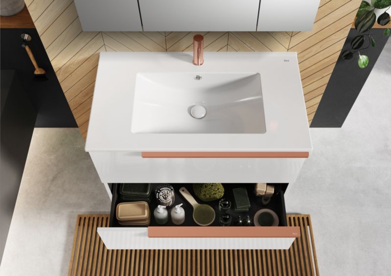 Møbelgreb Roca Style 60 cm i rosaguldfinish, 2 stk.
