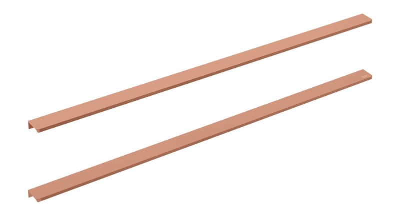 Roca Style møbelgreb 80 cm i rosa guld, 2 stk.